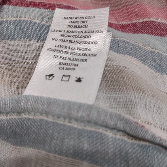 Rails Thea Metallic Tropic Strip Tie-Front Top XS - Picture 10 of 10